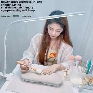 Professional Nail Art LED Eye Protection Lamp Clamp Type Workbench Light Makeup Beauty Tools Chinese Brand Nail Oil Lamp