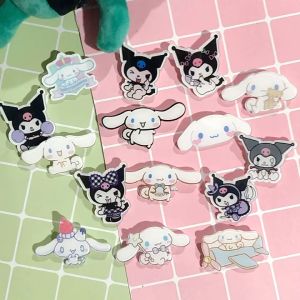 【EWW】Sanrio Series Pin Kuromi Cinnamoroll Cartoon Pin Acrylic Brooch Bag Accessories Pin