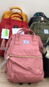 NekokissBag Anello NEW Repreve CROSS BOTTLE Canvas Backpack กระเป๋าเป้สะพายหลัง กันน้ำ