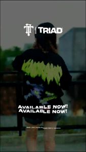 TRIAD T-SHIRT OVERSIZE BLACK IGNORANCE | OVERSIZED COTTON COMBED TSHIRT | KAOS STREETWEAR PRIA WANITA A4742