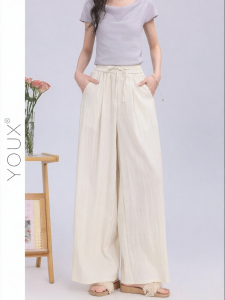 YOUXIANG | Quần Dài Cao Thắt Lưng Co Giãn Slimming
