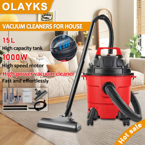 Vacuum cleaner household nine-piece set powerful high-power vacuum cleaner dry and wet blowing three-in-one vacuum cleaner multi-functional portable handheld vacuum cleaner 1000W high power