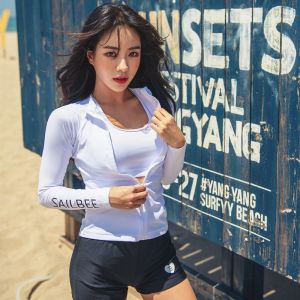 SAILBEE Diving Suit Mens Fast Drying Sunscreen Long Sleeved Top Snorkeling Swimsuit Jellyfish Winter Swimming M018