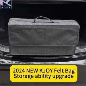 Upgraded with Add Net Bag Large Anti Slip Compartment Boot Storage Tool Car Storage Bag Car Trunk Felt Storage Box Accessories