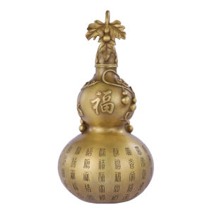 BINYUE | Hollow Opened Brass Gourd Ornament
