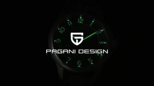 PAGANI DESIGN Mens Quartz Watch VH88 Multifunction Stainless Steel Sapphire Glass Business Sport Clock Watch for Men