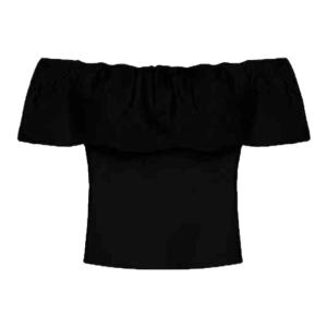 Áo sơ mi nữ BINKAFENNY cổ chữ V tay ngắn dáng ôm chất polyester