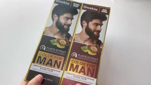 2 IN 1-Beard Dye Shampoo for MenSemi-Permanent Dye Shampoo That Combines Care And Coloringshampoo Covering Gray Beards & Hair