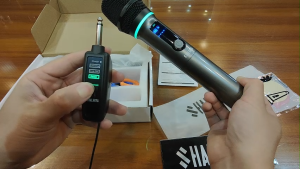 SHALANRA GR288 Professional UHF Wireless Microphone For Videoke Dual Handheld Microphone Karaoke