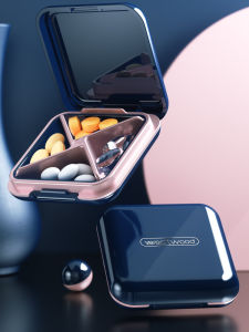 Pill Box Portable Dispensing Medicine Storage Box Devices Morning Afternoon Evening Portable Mini 7 Days Medicine Tablets Pill Small Size Pill Box