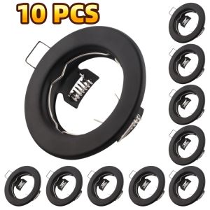 2/10 Pcs Recessed LED Spot Light Fixture Iron Metal Ceiling Lamp Downlight GU10 MR16 Home Living Room Bedroom Hotel