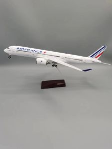 47cm Scale Plane A350 Air France Resin Passenger Aircrft Model Induction Stand Aviation Gift For Collections And Displays