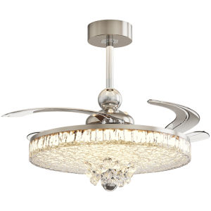 FANZHEN | Luxury Silent Bedroom Ceiling Fan Light Ice-Crack Projection