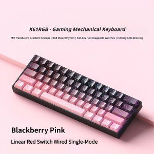 NexusClick 61 Keys Magnetic Switch Gaming KeyboardWired Mechanical Hot Swappable RGB Backlit PBT Keycaps Esports Keyboard Work