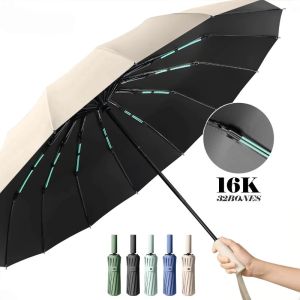 XMSJ | 16K Double Bones Large Umbrella for Men Women Windproof Umbrellas Automatic Folding Strong Luxury Sun Rain Umbrella UV Business