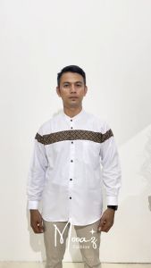 Baju Koko Pria Dewasa Lengan Panjang - Pakaian Muslim Lengan Panjang Motif - KOKO KOBATA 4