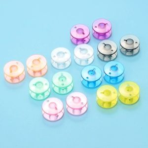 10pc Household multifunctional sewing machine transparent winding core thickened material transparent colored shuttle core