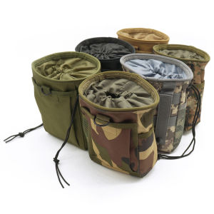 2024 ใหม่กลางแจ้ง 3-5L Camouflage Molle 600D ไนลอน Dump Drop กระเป๋ารีไซเคิลเอวแพ็คกระสุนกระเป๋าอุปกรณ์ล่าสัตว์กระเป๋า