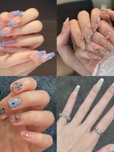 Removable Fashion Nail Art Stickers Wearable False Nails Easy to Peel off Beauty Nail Tools Medium Size from Other Brand