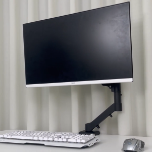 Rotating and height-adjustable computer monitor stand compatible with both laptops and monitors supports up to 10 kg