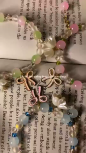 New Lily of the Valley Bracelet - Ice-Transparent Pink Crystal Fresh and Sweet Fashion Accessory