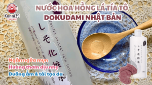 NƯỚC HOA HỒNG LÁ TÍA TÔ ĐIỀU TIẾT DẦU GIẢM BÃ NHỜN DOKUDAMI NHẬT BẢN (CHAI 500ML) - HÀNG NỘI ĐỊA NHẬT