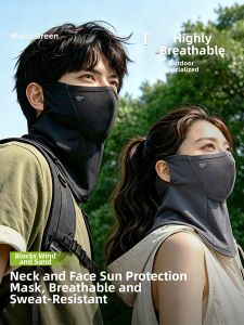WANBAOLV | Sun UV Protection Face Mask Ice Silk Breathable Neck Guard One Piece