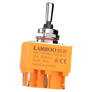 LANBOO | High Current 25A Self-Resetting Lockable Multi-Position Toggle Switch