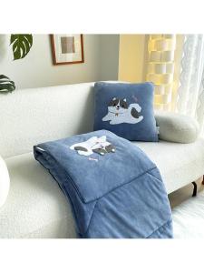 MOLORE | Winter Thickening Milk Velvet 2-in-1 Blanket and Cushion