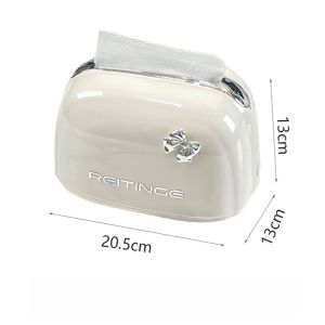 Luxury Living Room Tissue Box Spring Draw Tissue Box Tea Table Storage Box High-End Creative Plastic Tissue Box Organizer