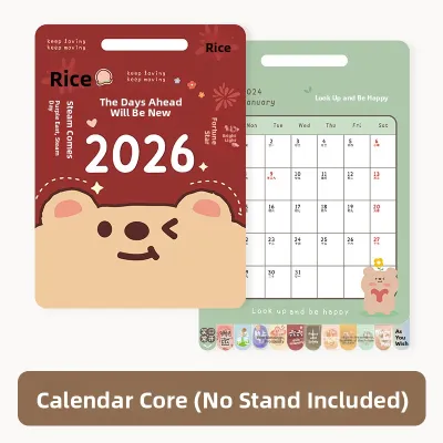 DLIOG | 2026 New Edition Desk Calendar Planner with Countdown Timer and Monthly Planner