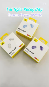Tai nghe Baseus Bowie WM02 True Wireless Earphones loại tai nghe nhét tai Bluetooth 5.3 [HÀNG CHÍNH HÃNG]