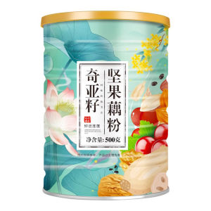 Pure Chia Seed Lotus Root Powder Breakfast Instant Soup West Lake Lotus Seeds in Canister for Health Supplement Drink Powder