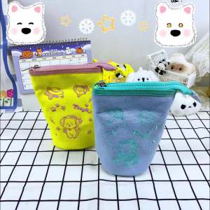 【557人好评】竖式笔筒笔袋高颜值ins风女生2024新款文具盒大容量小众铅笔盒