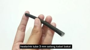 Selang Selongsong Kabel Bakar 3 Meter Hitam 3 mm 5 mm Heatshrink Tube 3mm 5mm