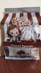 Beautederm Belle Dolls & Beauty Secret Dark Chocolate Drink 10 Sachets Promo