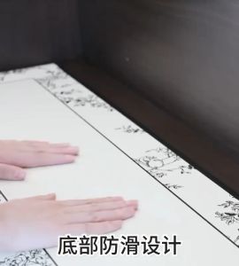 Taplak Meja Makan Aesthetic Kulit Anti Air/Alas Meja Ruang Tamu Aesthetic/Taplak Meja Tamu Anti Air/Taplak Meja Rumah