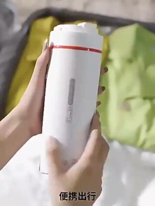 SG【Stock】Portable Travel Kettle 300W Healthy Kettle LCD 304 Stainless Steel Mini Electric Kettle Water Bottle