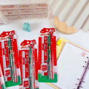 Set Quà Tặng Học Sinh NoelGiáng Sinh Miyabi Đồ Dùng Học Tập Văn Phòng Phẩm - Set 5 Món - Bộ Dụng Cụ Học Tập