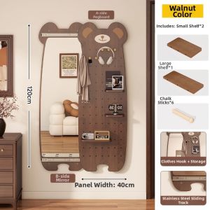 Dimple Board Pull Out Full Length Wall Mounted Mirror