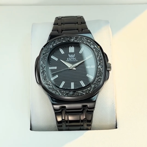 OPK Jam Tangan Pria Original Anti Air Keren Terbaru Mewah Hitam Stainless Steel Watch Men