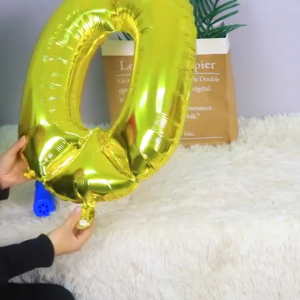 16 Inch Rose Gold Number Foil Balloons 0-9 | Birthday Wedding Party Decoration