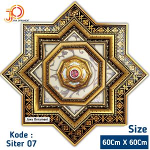 Ornamen Lampu Plafon PVC 60X60