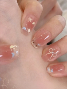 CHUBEISHI | Toxic-free Short Fake Nails For Girls Aged 10