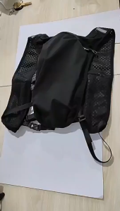 Running Vest with Reflective Strips Outdoor Sports Chest Bag Nylon Hydration Vest for Outdoors Hiking Cycling Multi-Pocket Vest