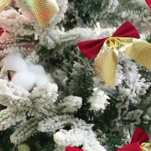 12/24/36Pcs Christmas Bow Red Gold Mini Xmas Tree Bowknot for Home Decoration Wedding Decor Navidad New Year Party DIY Gift