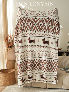 ELIN LONYAIN | Scandinavian Style Half Fleece Throw Blanket