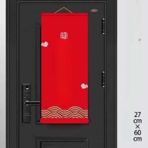 New Home Decoration Ribbon Cutting Housewarming Celebration Vertical Banner Delivery Ceremony Sense Butterfly Knot