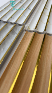 Panel Pvc Dividing / Wall Panel Pvc Siding / Pvc Panel Dinding / Pvc Hiasan Kamar / Wall Pvc Wood Panel / 2.9 Meter*12 Cm*1cm Wood WPC Wall Panel Dinding