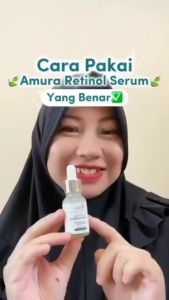 Promo Paket 3 in 1 Amura Skincare Serum Retinol dan Amura Cream Siang Malam